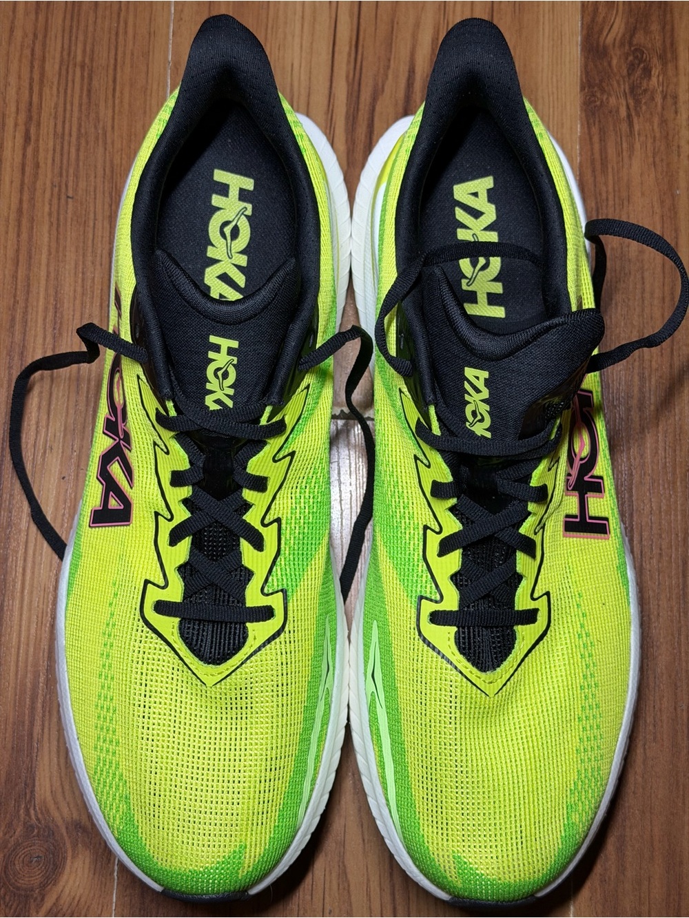 Hoka One One Mach X 3 Running Shoes Mens Neon Green 1168720 NNHK